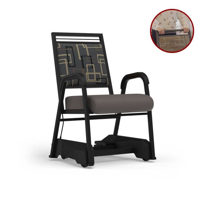 The Chair Caddie Enables A Caregiver To Move A Seated Person