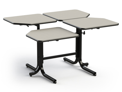 Four Seater Adjustable Table / BFL-4(2/2) | ComforTek Seating