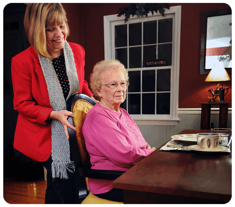 Dining chairs designed to prevent falls, reduce injuries, and increase dignity.
